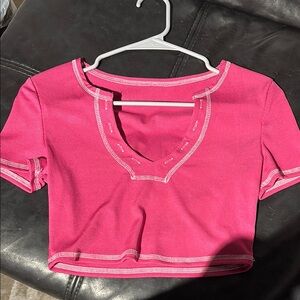 Pink Crop Top
